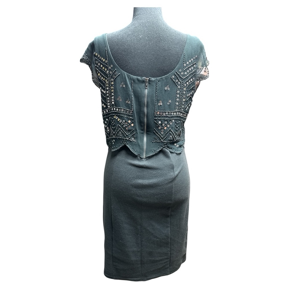 American Eagle Outfitters Gray Sequin Party Dress Size Medium - Picture 4 of 10
